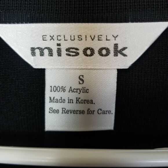 Exclusively Misook Womens Striped Cardigan Jacket Sz S Old Money Preppy Classic - Picture 6 of 8